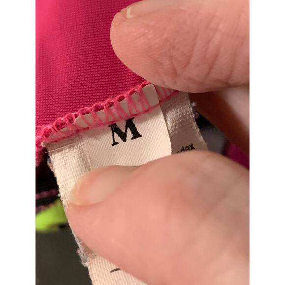 Look-it Activewear Leopard Neon Dance Suit Gymnastic Leotard Sport Pink Size M - Picture 3 of 6